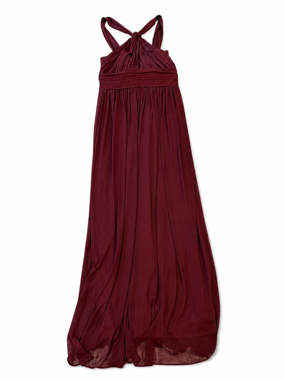 Birdy Grey Burgundy Halter formal bridesmaids Dress
